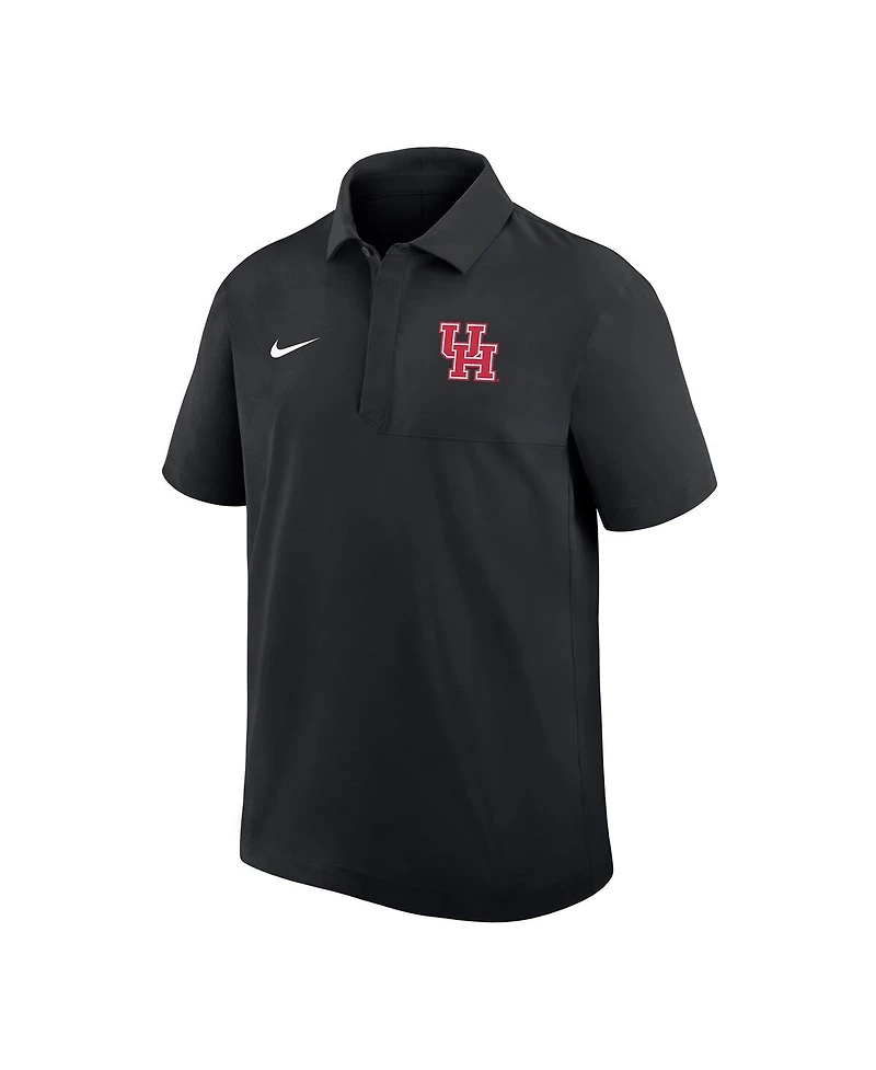 Nike Men's Black Houston Cougars 2025 Sideline Dri-fit Polo Shirt