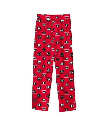 Outerstuff Big Boys and Girls Red Georgia Bulldogs All-Over Team Logo Pants