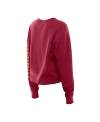 New Era Women's Burgundy Washington Commanders Sport Night Thermal Long Sleeve T-Shirt