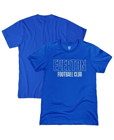 1863FC Men's Blue Everton Tapered Text T-Shirt