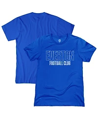 1863FC Men's Blue Everton Tapered Text T-Shirt