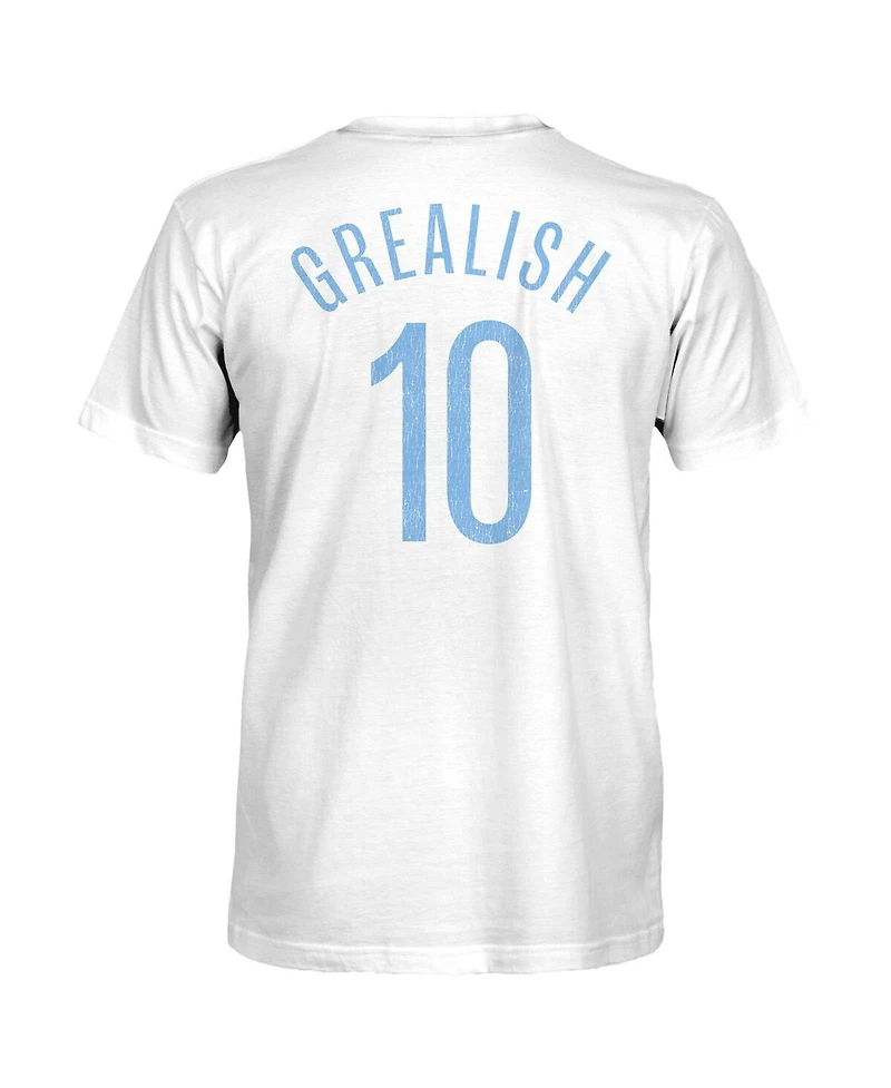 1863FC Men's Jack Grealish White Manchester City Player T-Shirt