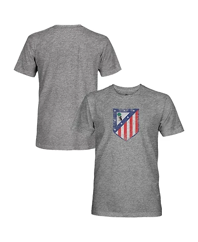 1863FC Men's 1863FC Heather Gray Atletico de Madrid Vintage Tri-Blend T-Shirt