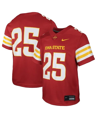 Nike Big Boys and Girls 25 Cardinal Iowa State Cyclones Untouchable Replica Game Jersey