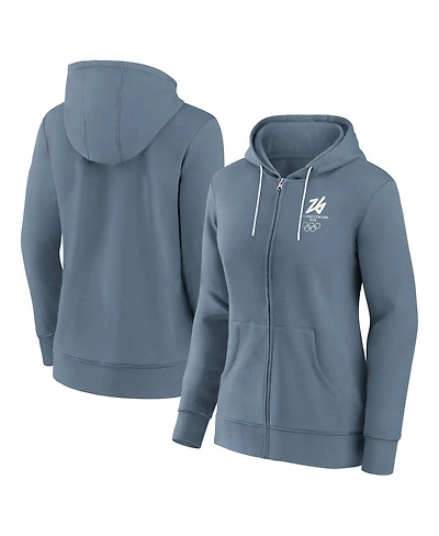 Fanatics Women's Blue Milano Cortina 2026 Winter Olympics Full-Zip Hoodie