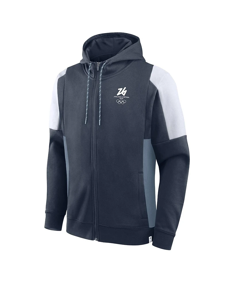 Fanatics Men's Navy Milano Cortina 2026 Winter Olympics Full-Zip Hoodie