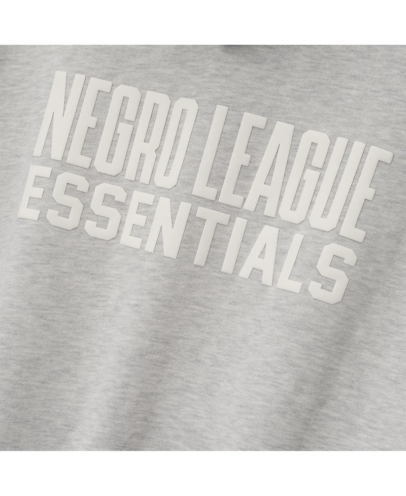 Fear of God Men's Heather Gray/Black Negro Leagues Baseball Museum Fleece Pullover Hoodie