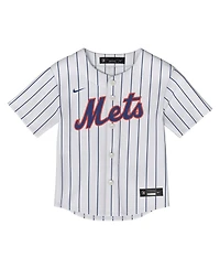 Nike Baby Boys and Girls Francisco Lindor White New York Mets Home Replica Jersey