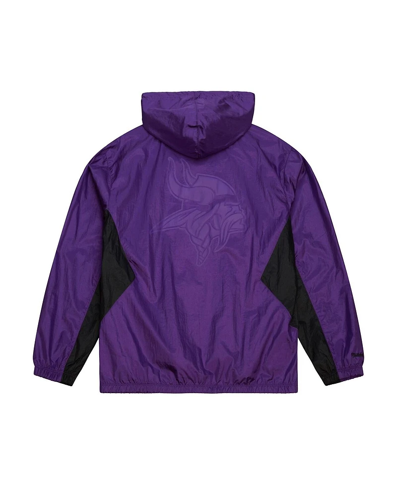 Mitchell & Ness Men's Purple Minnesota Vikings Playmaker Full-Zip Windbreaker Jacket