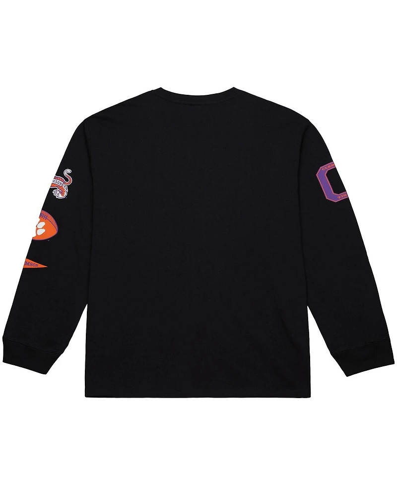 Mitchell & Ness Men's Black Clemson Tigers Training Camp Long Sleeve T-Shirt