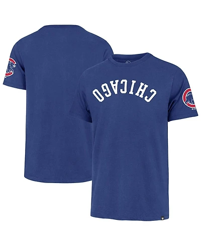 '47 Brand Men's Royal Chicago Cubs Upside Down Two-Peat Franklin T-Shirt