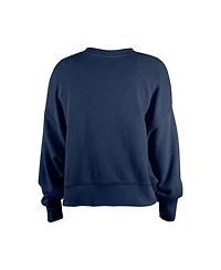 New Era Girls Navy Chicago Bears Flip Sequin Sweatshirt