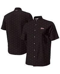 Under Armour Men's Black South Carolina Gamecocks Gameday Armourfuse Camp Button-Up Shirt