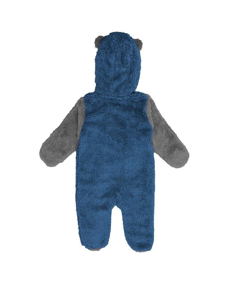 Outerstuff Baby Boys and Girls Royal Indianapolis Colts Stay Napping Fleece Bunting Full-Zip Sleeper