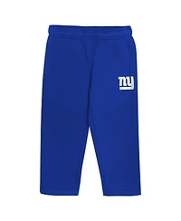 Outerstuff Toddler 2-Piece Royal New York Giants Lineman Fleece Hoodie and Pants Set