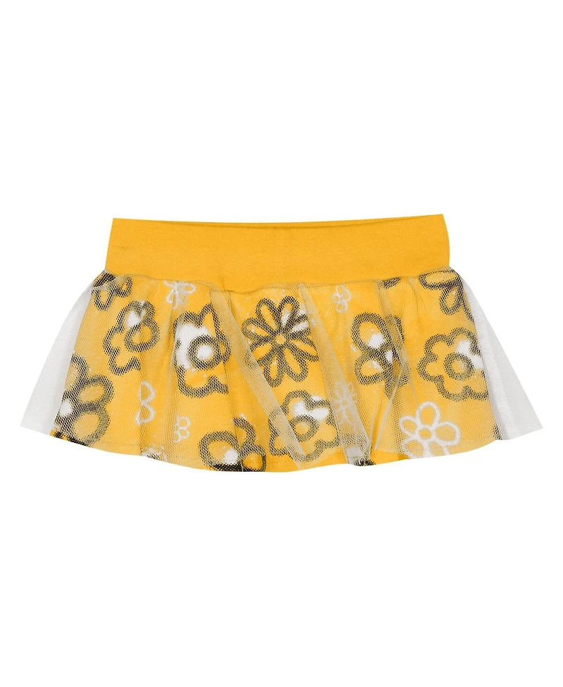Outerstuff Girls Newborn 2-Piece Black Pittsburgh Steelers My Team Rocks Bodysuit and Skirt Set