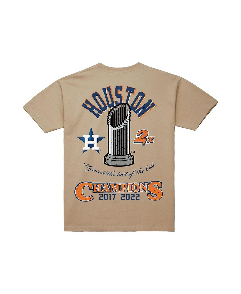 Mitchell & Ness Men's Cream Houston Astros Legacy Defined T-Shirt