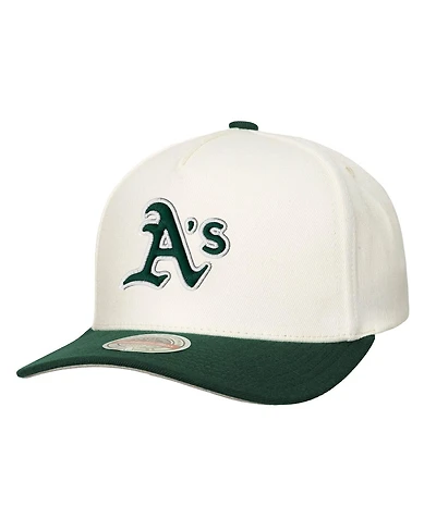 Mitchell & Ness Men's Cream Athletics Stretch-Snapback Hat
