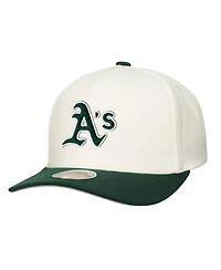 Mitchell & Ness Men's Cream Athletics Stretch-Snapback Hat