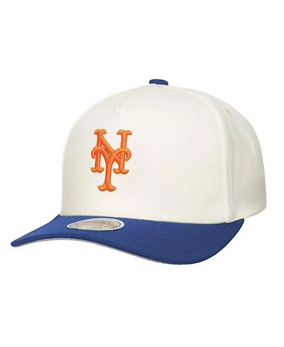 Mitchell & Ness Men's Cream New York Mets Stretch-Snapback Hat