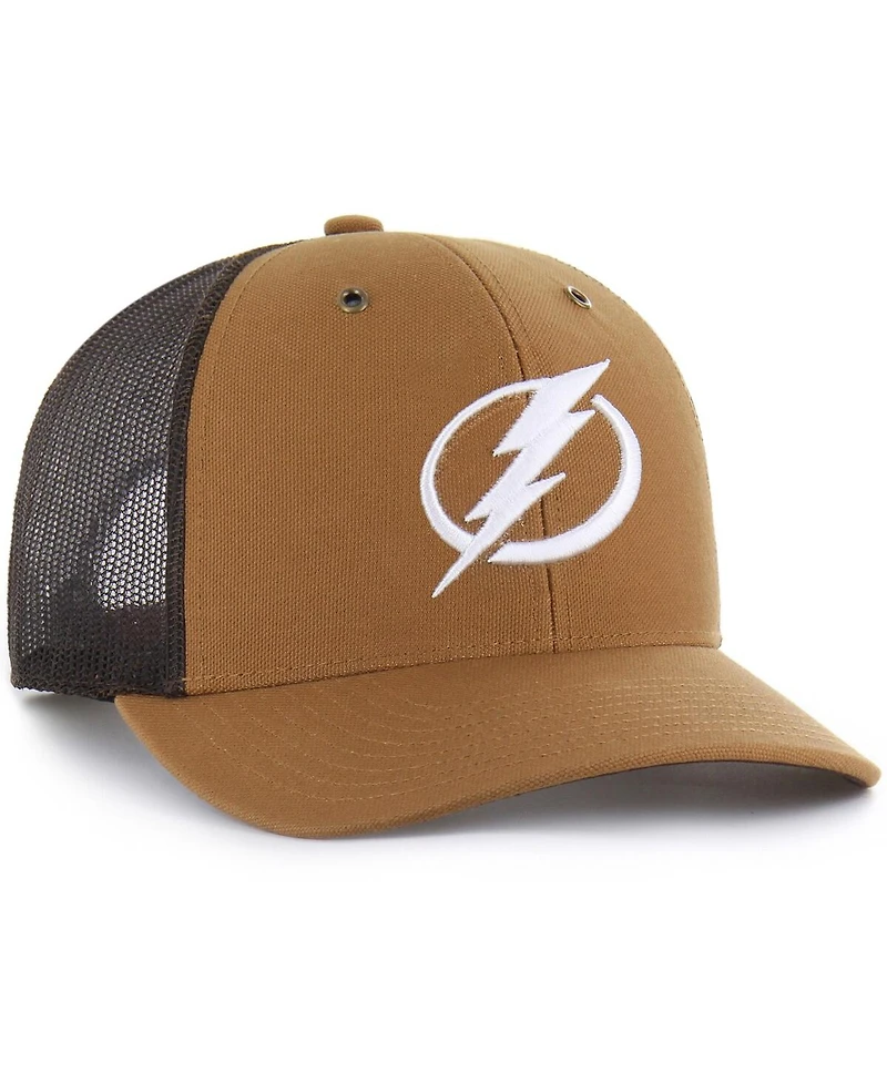 Carhartt x '47 Brand Men's Brown Tampa Bay Lightning Trucker Adjustable Hat