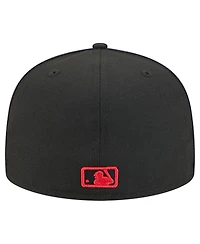 New Era Men's Black St. Louis Cardinals Soutache 59FIFTY Fitted Hat