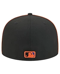 New Era Men's Black York Mets Soutache 59FIFTY Fitted Hat