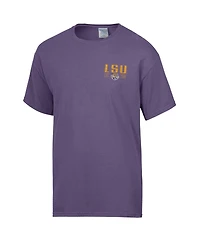 ComfortWash Men's Purple Lsu Tigers Big Name T-Shirt
