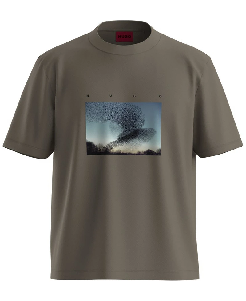 Hugo Boss Men's Graphic Printed Crewneck T-Shirt