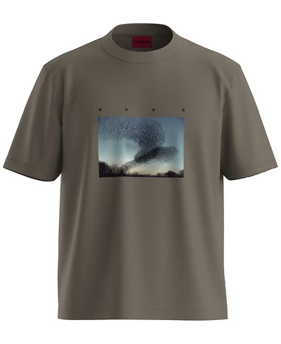 Hugo Boss Men's Graphic Printed Crewneck T-Shirt