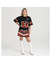 Gameday Couture Women's Black Cincinnati Bengals Perfect Score Vintage T-Shirt Dress