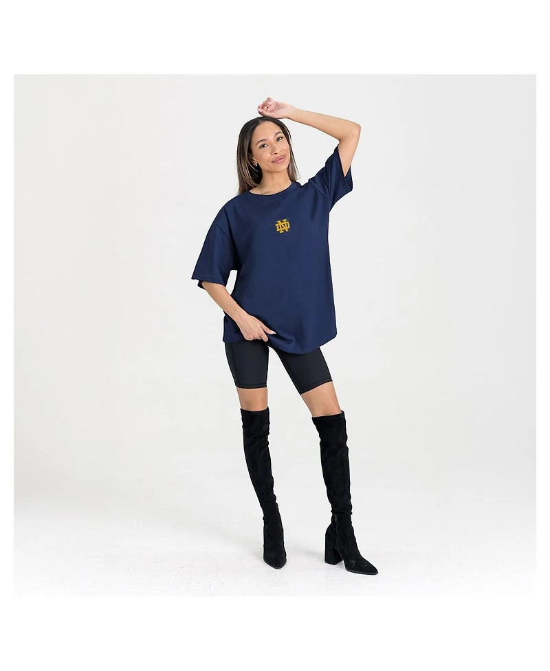 Gameday Couture Women's Navy Notre Dame Fighting Irish Oversized Back at Ya T-Shirt