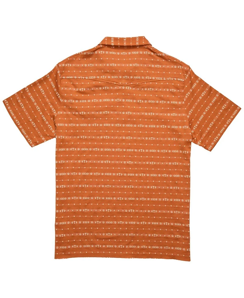 Howler Brothers Men's Texas Orange Longhorns Jacquard Ranchero Polo Shirt