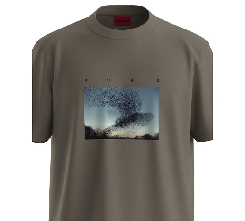 Hugo Boss Men's Graphic Printed Crewneck T-Shirt