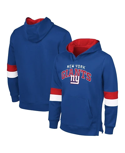 G-iii Sports by Carl Banks Men's Royal/Red New York Giants Adaptive Faceoff Pullover Hoodie