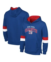 G-iii Sports by Carl Banks Men's Royal/Red New York Giants Adaptive Faceoff Pullover Hoodie