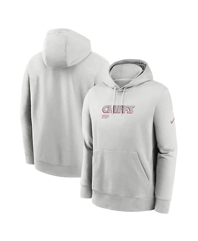 Nike Men's Gray Kansas City Chiefs Edge Pack French Terry Club Pullover Hoodie