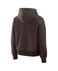 Fanatics Women's Brown Cleveland Browns Legacy Fleece Pullover Hoodie