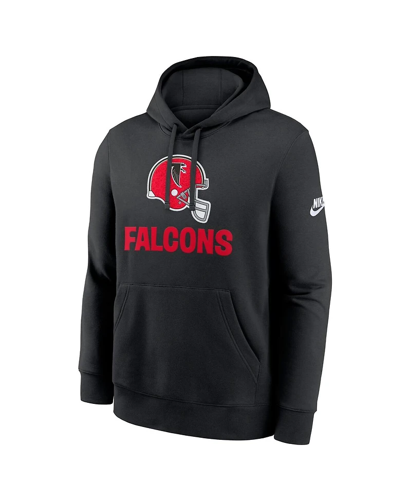 Nike Men's Black Atlanta Falcons Best Season Rewind Club Pullover Hoodie