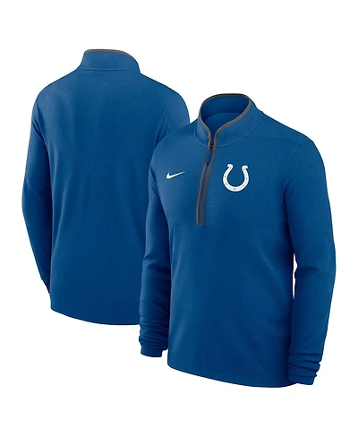 Nike Men's Royal Indianapolis Colts Lightweight Victory Dri-fit Half-Zip Pullover Hoodie