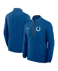 Nike Men's Royal Indianapolis Colts Lightweight Victory Dri-fit Half-Zip Pullover Hoodie