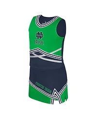 Colosseum Big Girls 2-Piece Navy Notre Dame Fighting Irish Lollipop Park Cheer Set