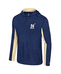 Colosseum Men's Navy Midshipmen Always Sunny Quarter-Zip Hoodie