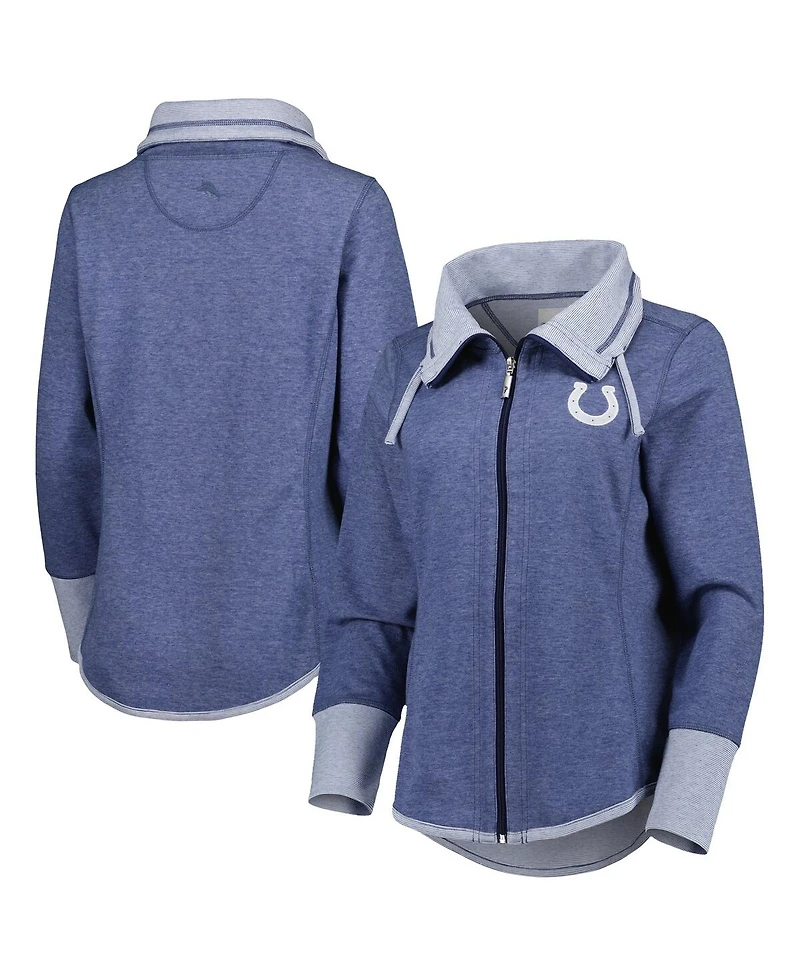 Tommy Bahama Women's Heathered Royal Indianapolis Colts Sport Sun Fade Full-Zip Sweatshirt