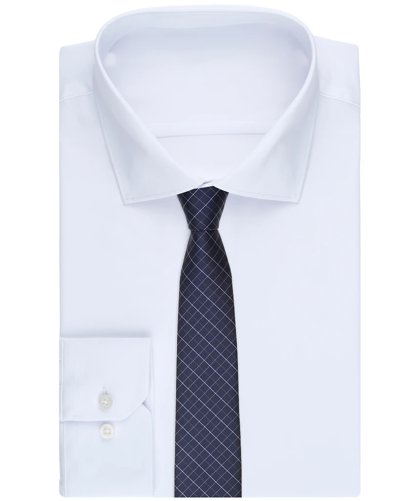 Club Room Men's Fayette Grid Classic Tie, Macy's Exclusive