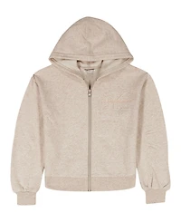 Calvin Klein Girls 7-16 Front-Zip Long Sleeve Hoodie
