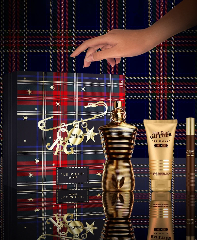 Jean Paul Gaultier 3-Pc. Le Male Elixir Parfum Gift Set