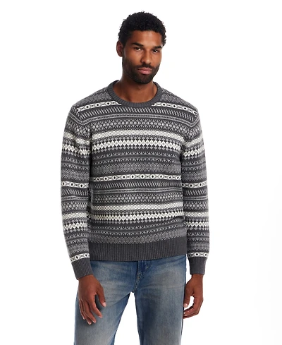 Weatherproof Vintage Men's Fair Isle Crewneck Sweater