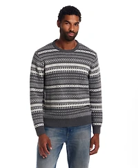 Weatherproof Vintage Men's Fair Isle Crewneck Sweater
