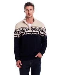 Weatherproof Vintage Men's Icelandic Quarter Zip Sweater